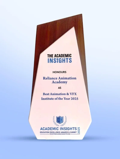 Best Animation & VFX Institute Of The Year 2025 - Reliance Academy India